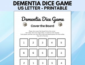 Dementia Dice Game, Candy Dice Game, Dice Game Printable, Ice Breaker Games, Dementia Activities, Dementia Games - Etsy