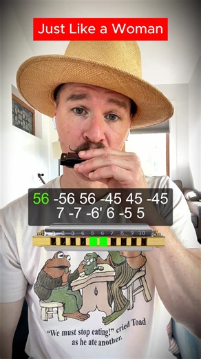 Harmonica Tutorial Just Like a Woman Bob Dylan #harmonica #bobdylan | Kasey's Music Method