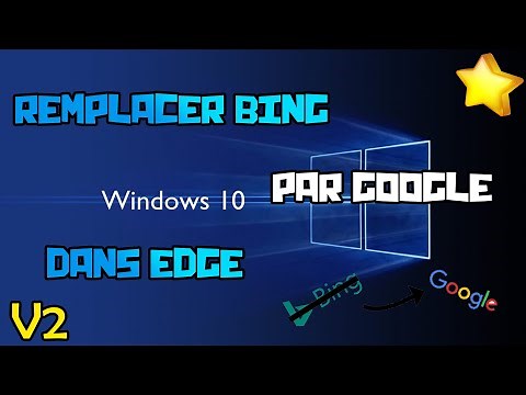 Comment remplacer bing par google dans la barre d'adresse ?