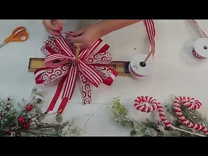 Christmas Funky Short-Tail Bow Tutorial | Easy Wreath & Swag Finishing Touch