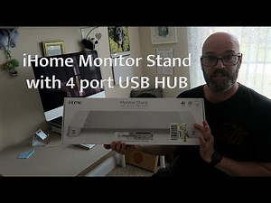 iHome Monitor Stand with 4 port USB HUB