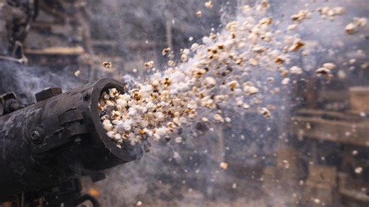 He tried making popcorn with a “cannon” and it turned into a pressure bomb experiment