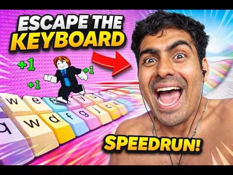 I Just BROKE This Roblox Game… 😳 | Escape the Keyboard | SpeedRun World Record | Roblox |