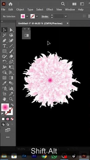 A Beautiful Flower design in Adobe Illustrator | Illustrator Tutorial 2025 #artoflimon