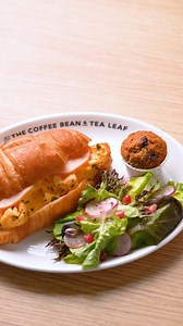 This is what mornings are for 💜 Something warm, something crisp, and freshly brewed to start the day right! Meet our new Scrambled Eggs & Turkey Ham Croissant Sandwich set, comprising: 🥐 🥚Scrambled Eggs and Turkey Ham Croissant Sandwich 🥗 Side Salad 🫐 Mini Blueberry Muffin ☕ Cafe Latte (Hot/Iced) Get one for $8.50, or two for just $12.50 – don’t miss out! Available on Mon-Fri from opening till 12PM at non-24H stores, and 12AM-12PM at 24H stores. #CoffeeBean #CoffeeBeanSG | The Coffee Bean &