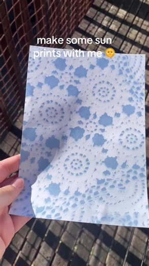 sun printing #fyp #foryoupage #sunprinting #cyanotype #photography