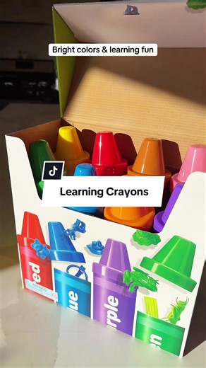 Bright colors big learning fun! 🌈🖍️ The Rainbow Sorting Crayons make learning colors, matching, and fine motor skills so much fun for little hands. Perfect for preschool play, homeschool activities, or screen-free time! Learning has never looked this colorful 💛 @Learning Resources Inc. #ToddlerLearning #PreschoolActivities #FineMotorSkills #homeschoolmom #giftsforkids