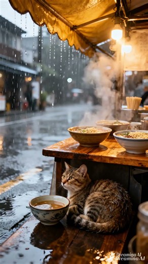 Lò Sưởi Dưới Cơn Mưa Cổ Trấn #rainsound #rain #cat #cute #cuteanimals #relax