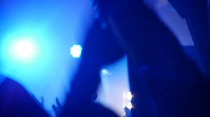 Hands waving and gesturing at music show - Free Stock Video