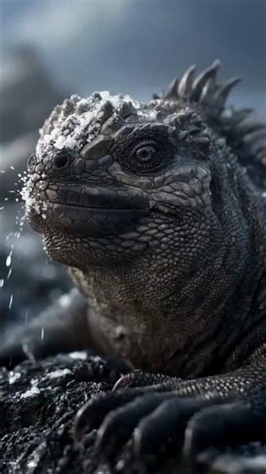 🦎 Why Is This Marine Iguana Spitting Salt? 🤯