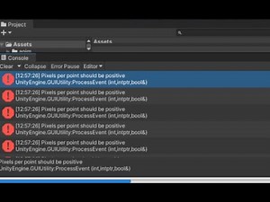 Unity 2022 ERROR "Pixels per point shold be positive" FIX