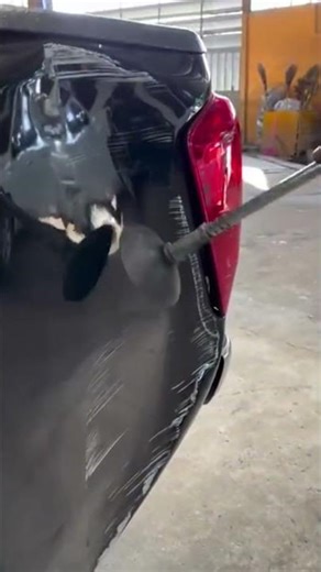 How to repair a dented body. #shorts