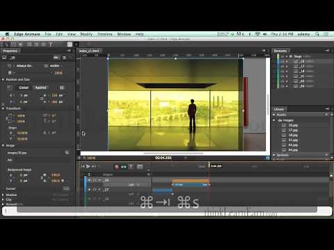 Adobe edge animate tutorials How to make an interactive slide show online video course HTML5 gallery