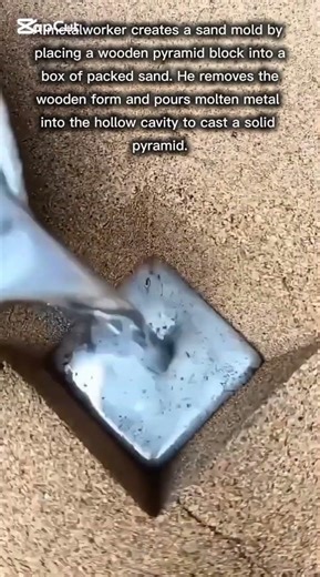 Sand Casting a Metal Pyramid