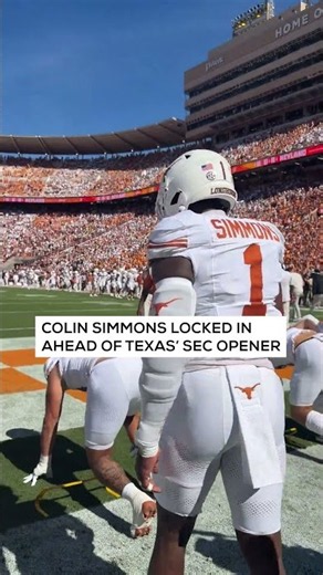 No. 1 Texas, No. 14 Tennessee. Colin Simmons knows what's at stake.