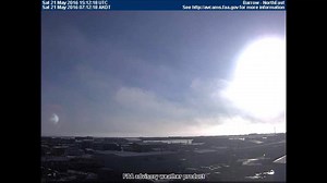 Here is a time-lapse video of the sun staying above the horizon in Barrow overnight and this morning. | Alaska Climate Info