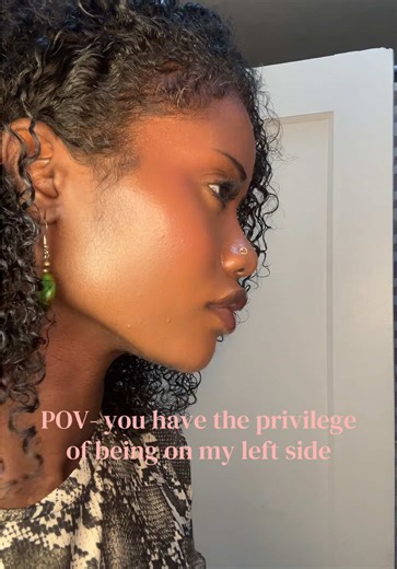 Was talking to my wall but my left side will forever be my good side #fyp #sideprofile