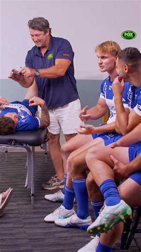 The boys wanted to make sure Toby was nice and 'comfortable' for this years interview... | Fox League