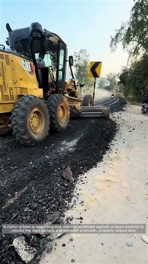 Grader Pass to Set Road Grade and Slope