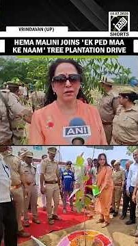 Hema Malini plants saplings in Vrindavan’s Braj Mandal under ‘Ek Ped Maa Ke Naam’ initiative