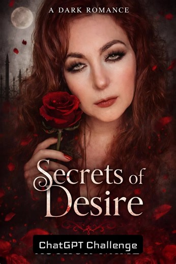 DARK ROMANCE BOOK CHALLENGE (ChatGPT PROMPT: “Create a dark romance book cover with us”) let me see your results! #chatgpt #aiart #valentines #challenge #fypシ