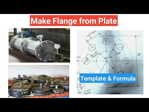 Flange fabrication from Plate | Template&Formula | Piping