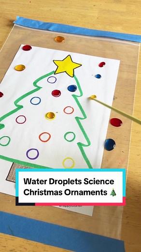 Water Droplets Science Christmas Ornaments 🎄