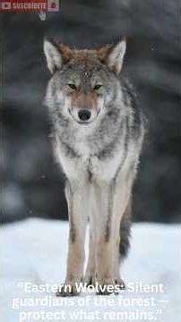 “Eastern Wolf: The Silent Guardian of North America 🐺🌲 | Wildlife Short”