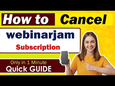 How to Cancel webinarjam Subscription | Tell Me Data