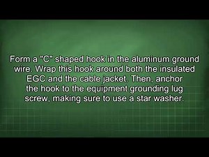 Terminating Hospital Grade AC Cable Ground Wires Properly