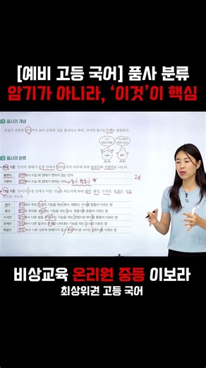 [Pre-High School Korean] The Key Is Not Memorizing Parts of Speech Classification, But ‘This’