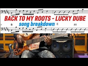 Back to my roots - Lucky Dube | Reggae bass lesson with bass sheet music pdf available
