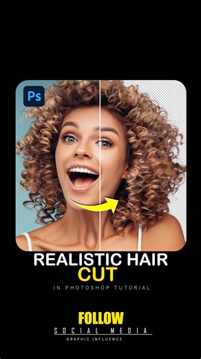 33K views · 388 reactions | Realistic Hair Cut In Photoshop . . . Follow for more tutorial @GraphicInfluence01 . . Hashtag . . #photoshopskills #photoshoptips #photoshopart #photoshop2022 #photoshop #photoshop2023 #photoshopartist #photoshopedit #madewithphotoshop #digitalart #creative #photographymmetry #tipsandtricks #graphicdesign #graphics | Graphic Influence | Facebook