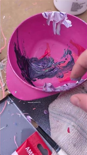 Messy paint play #creativesouls #artistsonyoutube #acrylicpainting