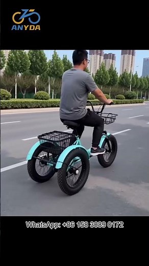 Do you like fat 3-wheel adult trike? #3wheelbike #tricycle #trike