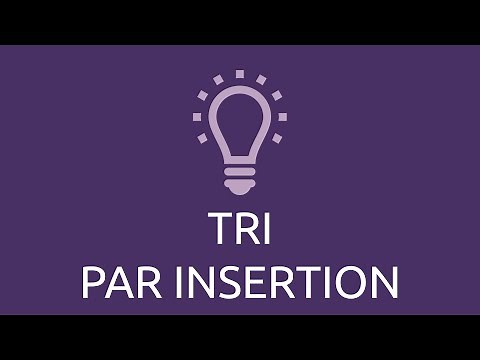 Algorithmie - tri par insertion
