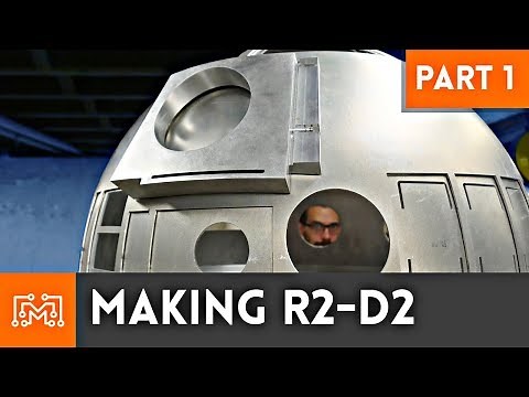 Making R2-D2 Part 1 // Styrene Frame, Aluminum Dome & Skins | I Like To Make Stuff