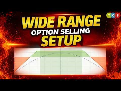 WIDE RANGE 'OPTION SELLING SETUP'? NO ADJUSTMENT? LIVE BACKTESTING!
