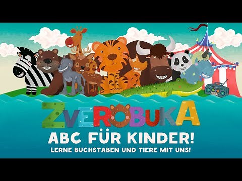 ABC für Kinder Zverobuka! Buchstaben und Tiere lernen!
