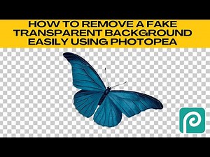 PHOTOPEA: Remove Fake Transparent Background / Remove Fake PNG with Checkered Background