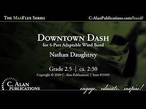 Downtown Dash (4-Part Flex Band Gr. 2.5) - Nathan Daughtrey