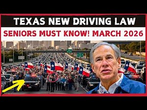 TEXAS NEW DRIVING LAW MARCH 2026 — SENIORS MUST READ THIS NOW!