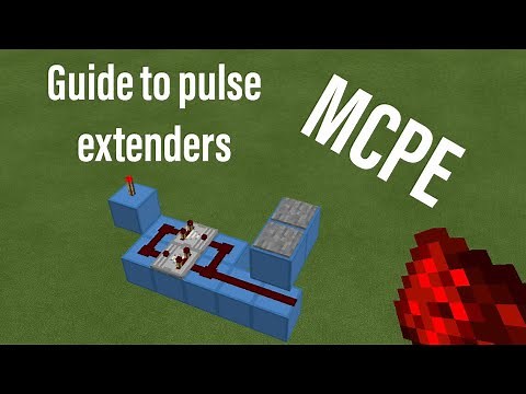 How to use a pulse extender for any Redstone build for Minecraft PE