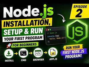 Node.js for Beginners #2 | Install Node.js and Run JavaScript
