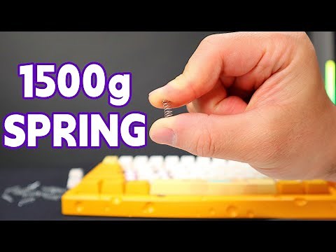 I Built the World's Hardest to Press Keyboard with 1500g Springs