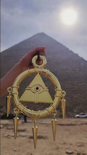 Millennium Ring shining in front of the Great Pyramid of Giza!