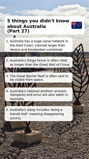 5 Australia facts #Shorts