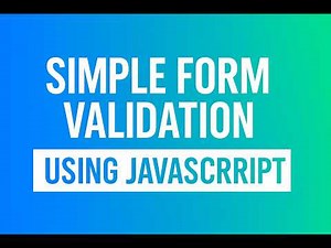 How to Create a Simple Form Validation Using JavaScript | Beginner Tutorial - Lesson 13