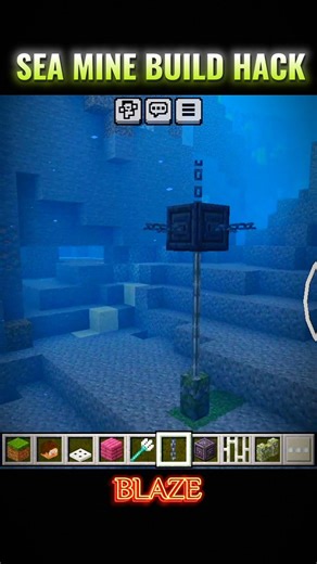Sea Mine Build Hack 😱🌊!! #minecraft