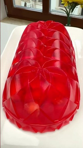 Can You Make a Gorgeous Jelly Cake in Just 10 Minutes? 🫐🥝🍓🍇 #jelly #dessert #satisfying